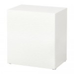 БЕСТО Стеллаж с дверью - Лаксвикен белый