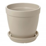 ЮРТРОН Горшок цветочный с поддоном - 12 см