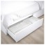 МАЛЬМ Каркас кровати+2 кроватных ящика - 180x200 см, Леирсунд, белый