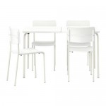 VÄDDÖ стол+4 стула, д/сада белый VÄDDÖ стол+4 стула, д/сада белый