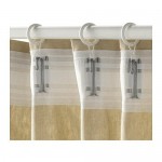 СИРЛИГ Гардин кольцо с зажимом и крючком - белый