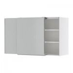 ФАКТУМ Навесной шкаф с рздвжн дверц - Аплод серый, 120x92 см