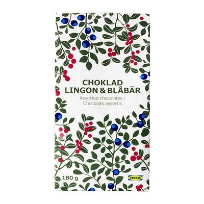 CHOKLAD LINGON & BLÅBÄR Шоколад с ароматом брусники/черники