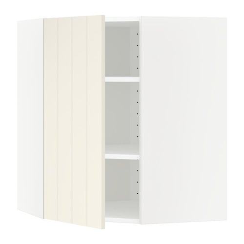 МЕТОД Угловой навесной шкаф с полками - белый, Хитарп белый с оттенком, 68x80 см МЕТОД Угловой навесной шкаф с полками - белый, Хитарп белый с оттенком, 68x80 см