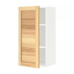 МЕТОД Шкаф навесной с полкой - белый, Торхэмн естественный ясень, 40x80 см МЕТОД Шкаф навесной с полкой - белый, Торхэмн естественный ясень, 40x80 см