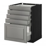 МЕТОД / ФОРВАРА Нплн шк 5фронт/4нзк/2срд ящ - под дерево черный, Будбин серый, 60x60 см МЕТОД / ФОРВАРА Нплн шк 5фронт/4нзк/2срд ящ - под дерево черный, Будбин серый, 60x60 см