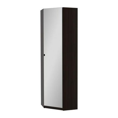 ПАКС Гардероб угловой - Викедаль , черно-коричневый, 73/73x60x236 см, ПАКС Гардероб угловой - Викедаль , черно-коричневый, 73/73x60x236 см,