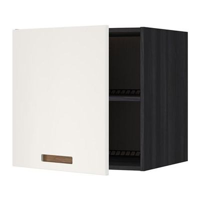 МЕТОД Верх шкаф на холодильн/морозильн - 60x60 см, Мэрста белый, под дерево черный
