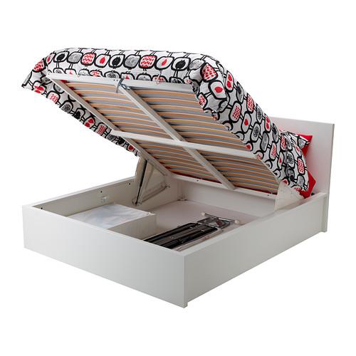 МАЛЬМ Кровать с подъемным механизмом - белый, 180x200 см МАЛЬМ Кровать с подъемным механизмом - белый, 180x200 см