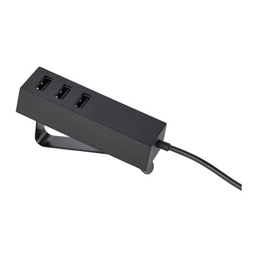 LÖRBY зарядное устройство USB, с зажимом