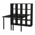 KALLAX стол, комбинация черно-коричневый 147x159x147 cm