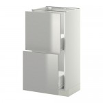 МЕТОД / ФОРВАРА Наполн шк 2 фрнт/2 средн ящ - белый, Гревста нержавеющ сталь, 40x37 см МЕТОД / ФОРВАРА Наполн шк 2 фрнт/2 средн ящ - белый, Гревста нержавеющ сталь, 40x37 см