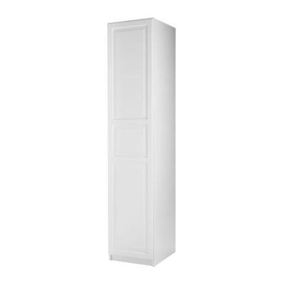 ПАКС Гардероб с 1 дверью - Пакс Биркеланд белый, белый, 50x60x201 см, плавно закрывающиеся петли