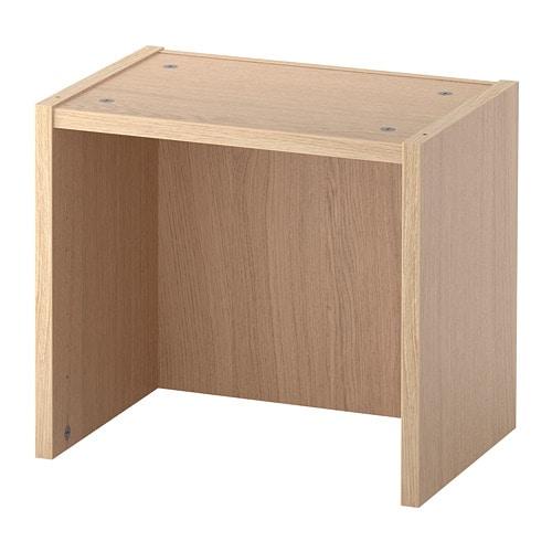 БИЛЛИ Верхняя полка - дубовый шпон, беленый