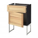 МЕТОД / ФОРВАРА Напольный шкаф с ящиком/дверью - под дерево черный, Торхэмн естественный ясень, 60x37x60 см МЕТОД / ФОРВАРА Напольный шкаф с ящиком/дверью - под дерево черный, Торхэмн естественный ясень, 60x37x60 см