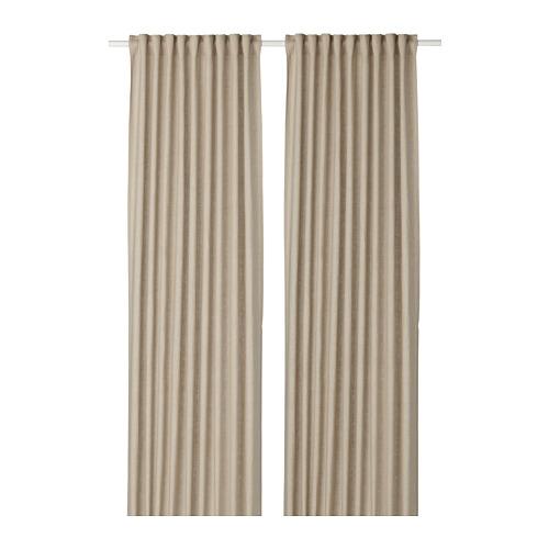 Aina Curtains 1 Pair Beige 802 841 94, Do Ikea Curtains Come With Hooks