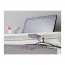 BEKANT стол-трансформер с экраном белый 160x160 cm
