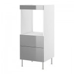 ФАКТУМ Высок шкаф д духовки+2 ящика - Рубрик нержавеющ сталь ФАКТУМ Высок шкаф д духовки+2 ящика - Рубрик нержавеющ сталь