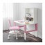 PÅHL письменн стол с полками белый/розовый 96x58 cm