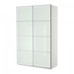 ПАКС Гардероб с раздвижными дверьми - белый, 150x66x236 см ПАКС Гардероб с раздвижными дверьми - белый, 150x66x236 см