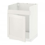 METOD напольный шкаф для мойки ХАВСЕН белый/Сэведаль белый 60x61.8x88 cm