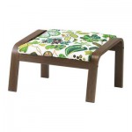 ПОЭНГ Табурет для ног - коричневый, Симмарп зеленый
