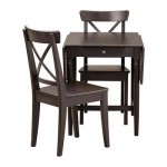 ИНГАТОРП/ИНГОЛЬФ Стол и 2 стула - , коричнево-чёрный ИНГАТОРП/ИНГОЛЬФ Стол и 2 стула - , коричнево-чёрный