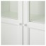 БИЛЛИ Стеллаж с верхними полками/дверьми - белый