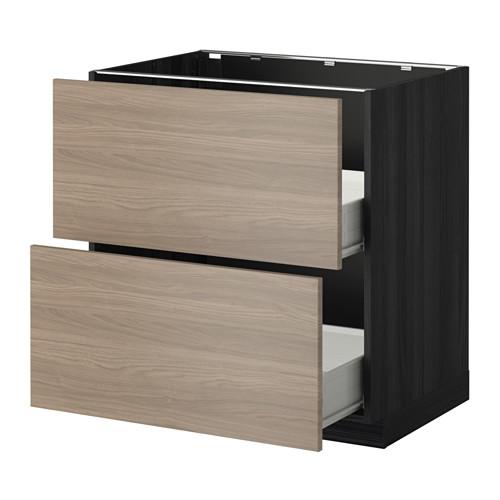 МЕТОД / ФОРВАРА Наполн шк 2 фрнт/2 средн ящ - под дерево черный, Брокхульт под грецкий орех светло-серый, 80x60 см МЕТОД / ФОРВАРА Наполн шк 2 фрнт/2 средн ящ - под дерево черный, Брокхульт под грецкий орех светло-серый, 80x60 см