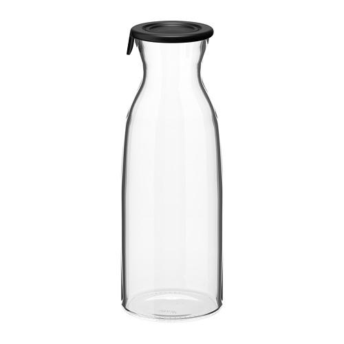 VARDAGEN Jar with lid, clear glass, Height: 7 ¼ Diameter: 5 ¾ - IKEA