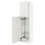 МЕТОД Выс шк с отд д/акс д/убрк - белый, Сэведаль белый, 60x60x220 см