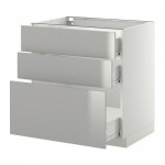 МЕТОД / ФОРВАРА Нплн шк 3 фрнт/3 средн ящика - белый, Гревста нержавеющ сталь, 80x60 см МЕТОД / ФОРВАРА Нплн шк 3 фрнт/3 средн ящика - белый, Гревста нержавеющ сталь, 80x60 см