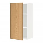 МЕТОД Шкаф навесной с полкой - белый, Экестад дуб, 40x80 см МЕТОД Шкаф навесной с полкой - белый, Экестад дуб, 40x80 см