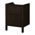 HEMNES шкаф для раковины с 2 ящ морилка черно-коричнев 60x47x83 cm