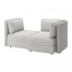 VALLENTUNA 2-местный модульный диван-кровать и хранение/Оррста светло-серый