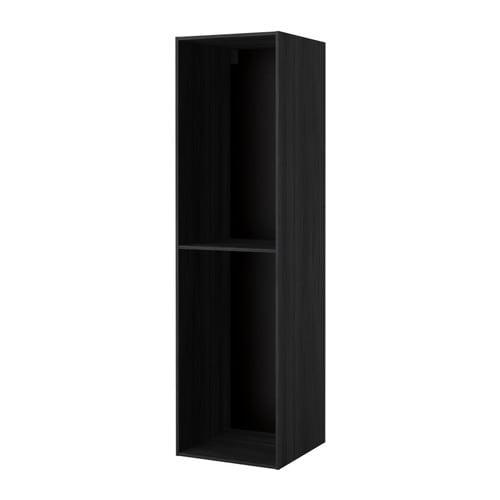 МЕТОД Каркас высокого шкафа - под дерево черный, 60x60x220 см МЕТОД Каркас высокого шкафа - под дерево черный, 60x60x220 см