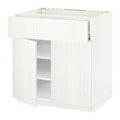 МЕТОД / ФОРВАРА Нплн шк д/врч пнл/ящ/плк/2дв - Росдаль белый ясень, белый