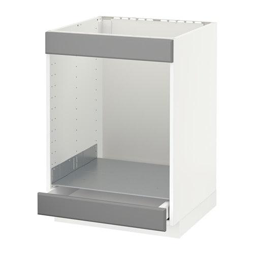 МЕТОД / МАКСИМЕРА Напол шк д/вароч панели+духовки/ящ - белый, Будбин серый МЕТОД / МАКСИМЕРА Напол шк д/вароч панели+духовки/ящ - белый, Будбин серый