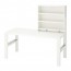 PÅHL письменн стол с полками белый 128x58 cm