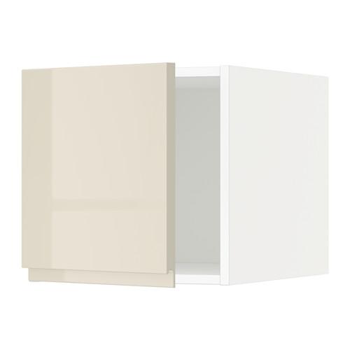 МЕТОД Верхний шкаф - белый, Воксторп глянцевый светло-бежевый МЕТОД Верхний шкаф - белый, Воксторп глянцевый светло-бежевый