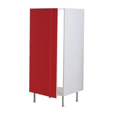 ФАКТУМ Высок шкаф д/холодильника - Абстракт красный
