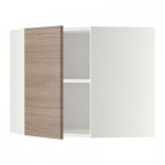 МЕТОД Угловой навесной шкаф с полками - 68x60 см, Брокхульт под грецкий орех светло-серый, белый МЕТОД Угловой навесной шкаф с полками - 68x60 см, Брокхульт под грецкий орех светло-серый, белый