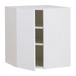 ФАКТУМ Шкаф навесной угловой - Абстракт белый, 60x92 см