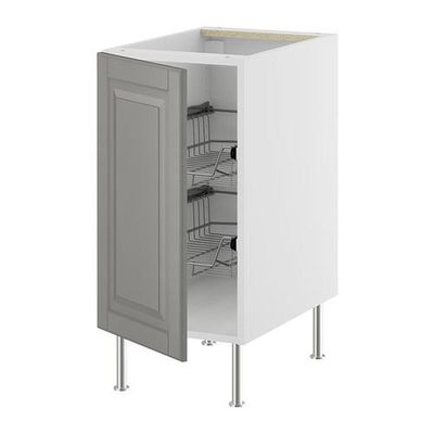 ФАКТУМ Напольный шкаф с проволочн ящиками - Лидинго серый, 60 см ФАКТУМ Напольный шкаф с проволочн ящиками - Лидинго серый, 60 см