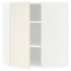 МЕТОД Угловой навесной шкаф с полками - белый, Хитарп белый с оттенком, 68x80 см