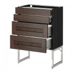 МЕТОД / ФОРВАРА Нплн шк 4 фронт/2 низк/2средн ящ - 60x37x60 см, Эдсерум под дерево коричневый, под дерево черный МЕТОД / ФОРВАРА Нплн шк 4 фронт/2 низк/2средн ящ - 60x37x60 см, Эдсерум под дерево коричневый, под дерево черный