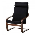 ПОЭНГ Кресло - Корндаль темно-серый, классический коричневый