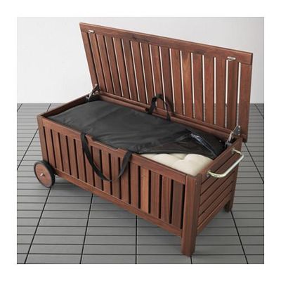 ЭПЛАРО / ТОСТЕРО Садовая скамья+сумка д/хранения