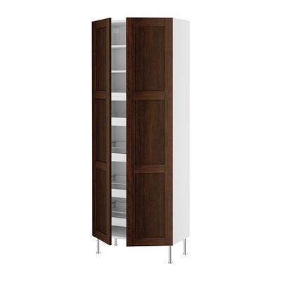 ФАКТУМ Высокий шкаф с ящиками/полками - Роккхаммар коричневый, 80x211x37 см ФАКТУМ Высокий шкаф с ящиками/полками - Роккхаммар коричневый, 80x211x37 см