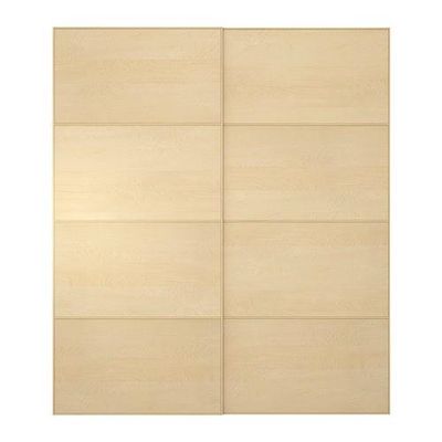 ПАКС МАЛЬМ Пара раздвижных дверей - береза, 150x236 см